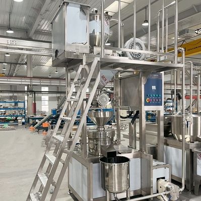 High Speed Soymilk Grinding System voor het productie-efficiëntie van kledingwinkels