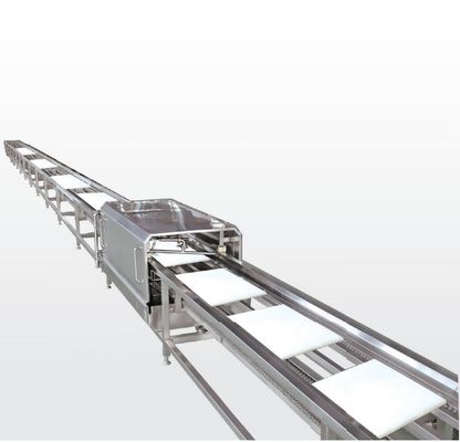 Vervoermachine voor machines voor de verwerking van modellen en bonenproducten met een TOKAN van 380 kg
