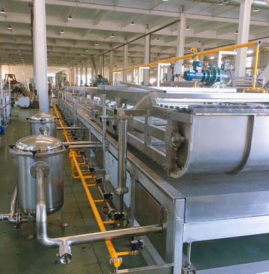 1000 KG Frying Equipment Voor Tofu Fired Bean Curd Machine OEM